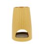 Rib Round ocher scented wax burner