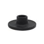 Disk Black dinner candle holder