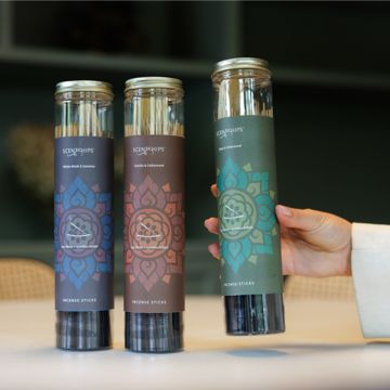Bâtonnets d’Encens Sage & Cedarwood – 100 Bâtonnets avec Porte-Encens