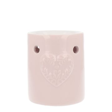 Regular Embossed Heart Pink wax burner-ScentBurner