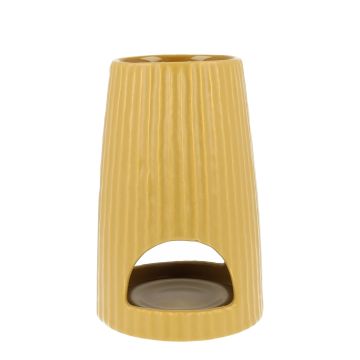 Rib Round ocher scented wax burner