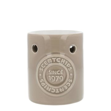 Regular Embossed Since 1979 Taupe scented wax burner