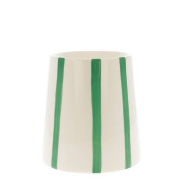 Stripes Green scented wax burner