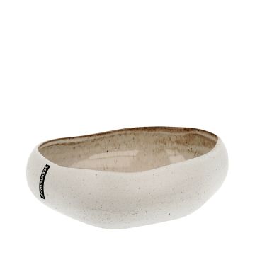 Bowl Cobble Clay White voor Kaarsenzand 195x172x53mm